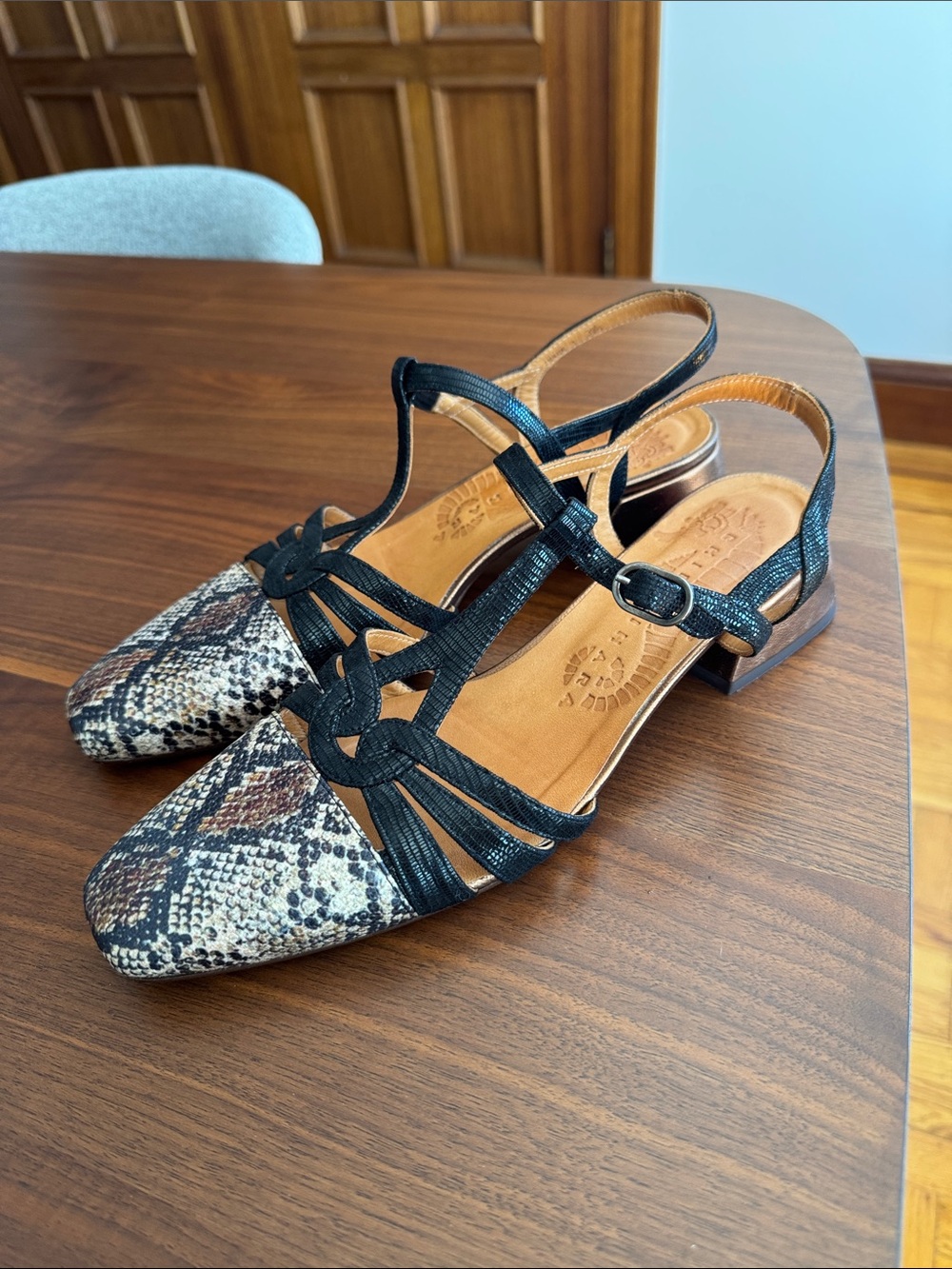 Chie Mihara 40mm Hesali leather pumps Sz 39.5/ 9.5 US